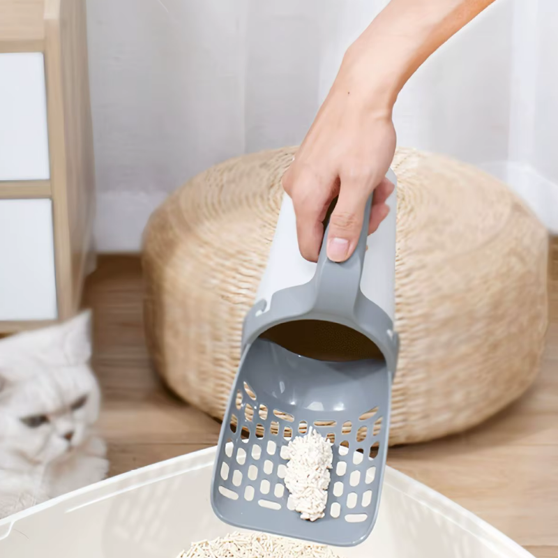 3'ü 1 Arada Akıllı Kedi Kumu Küreği - Temizlikte Kolaylık ve Tasarruf!