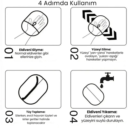 Tüy Toplayıcı Eldiven