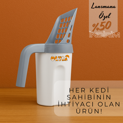 3'ü 1 Arada Akıllı Kedi Kumu Küreği - Temizlikte Kolaylık ve Tasarruf!